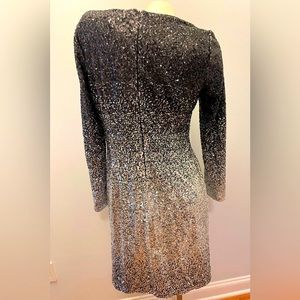 Glitter black silver dress